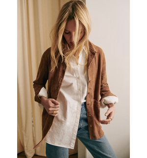 Cffvdiz Damen Samt Blazer Jacke Casual Langarm Button