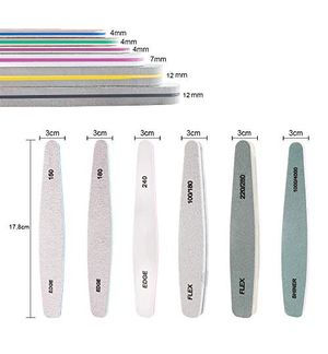 Nagelfeilen Set 21 Stück – Doppelseitig Mit Körnung 100/180