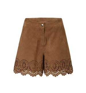 Brown Bottega Veneta Wool Shorts & Bermuda Shorts in Dark Brown Womens Clothing Shorts Knee-length shorts and long shorts 