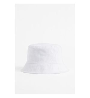 Bucket Hat aus Baumwolle - Weiss - HERREN
