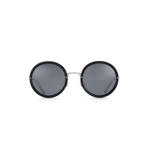 Frauen Retro Runde Sonnenbrille Vintage Kreis Sonnenbrille 60er Jahre Hippie-Sonnenbrille mit Metallglaskette Total 6 Stück Aufbewahrungstasche für Männer