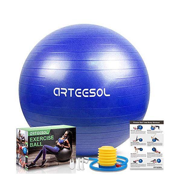 BODYMATE Gymnastikball Sitzball Trainingsball mit GRATIS E-Book