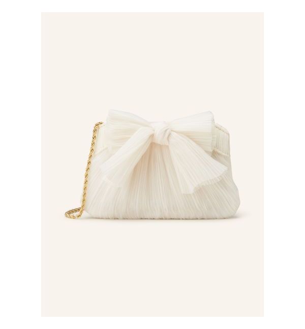 Weiße Brauttasche Aus Satin - Elegante Handtasche Für Hochzeit Mit Strass Verzierung