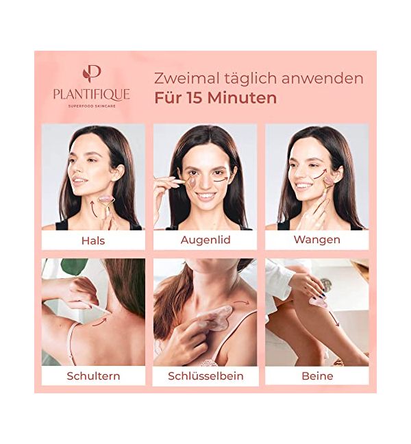 Barbie Rosenquarz Gesichtsroller & Augenmassage-Set – Offizielles Merchandise, Für Gesichts- & Hautpflege, Kühlende Massage