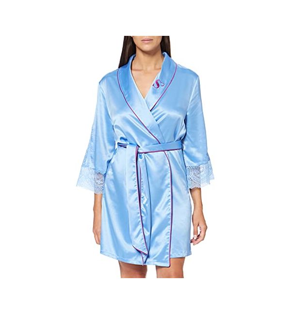 Luxus Kimono Bademantel Morgenmantel Saunamantel Damen & Herren 140cm lang CA10 