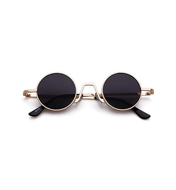 504 Runde Sonnenbrille Große Runde Gläser Damen Herren Lennon Retro Hippie 70er