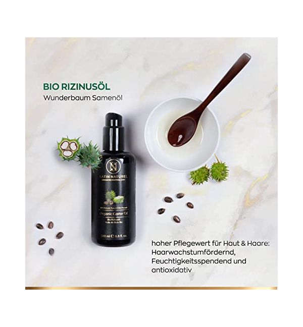 Bio Rizinusöl Im Rollerball – 30 Ml, Kaltgepresst – Für Wimpern, Haare, Haut & Nägel