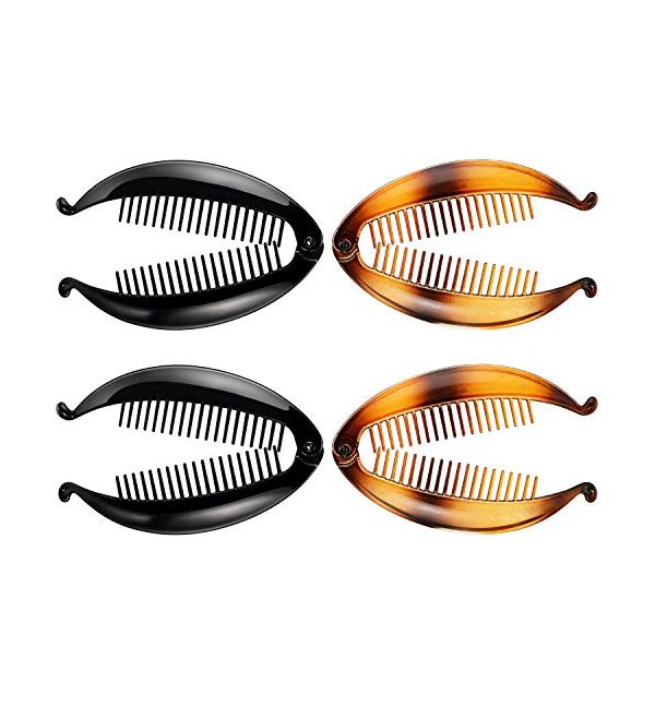 Bumlofa Bananenspangen Set – Mehrfarbig, Flexibel – Für Alle Frisuren & Haartypen