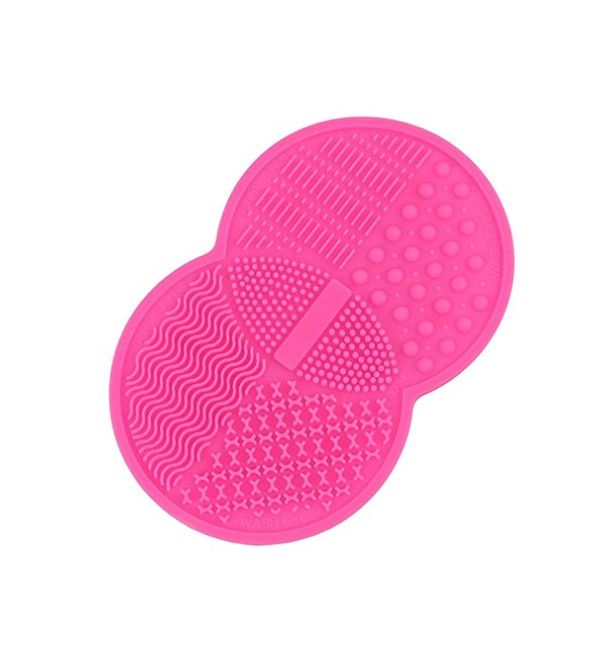 Silikon Pinselreiniger Matte – Make-up Bürsten Reinigungsmatte Für Zu Hause & Unterwegs (rosa, Ca. 15,2x9 Cm)