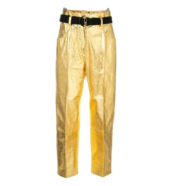 Herbst-Trend: goldene Hosen
