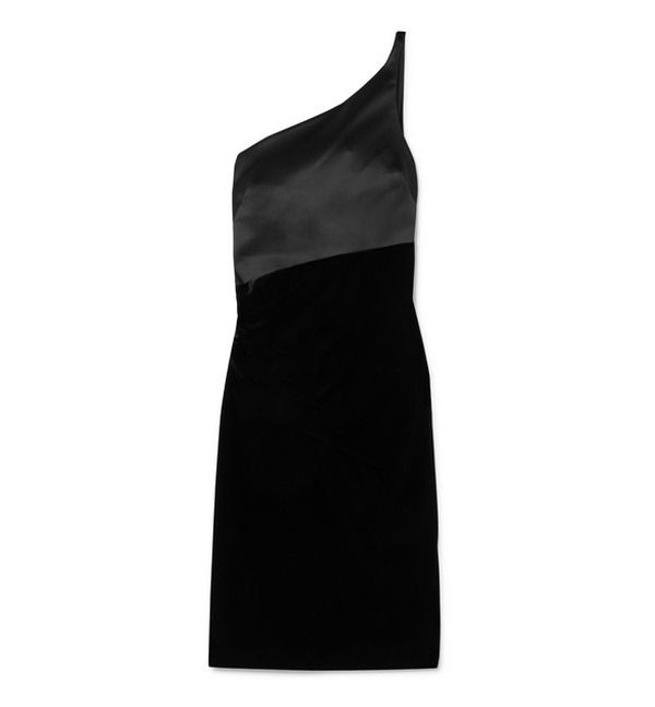 Kleid aus Samt mit Spitzenborte